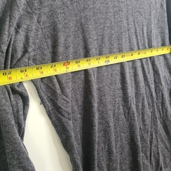 Ted Baker Sweater Men Size 3 (Medium) Gray Wool Crewneck Pullover Lightweight - Picture 4 of 8